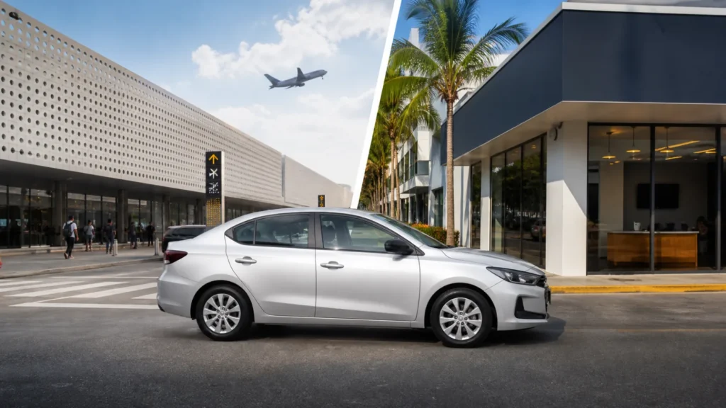 Renta de auto en aeropuerto o ciudad: cuál conviene